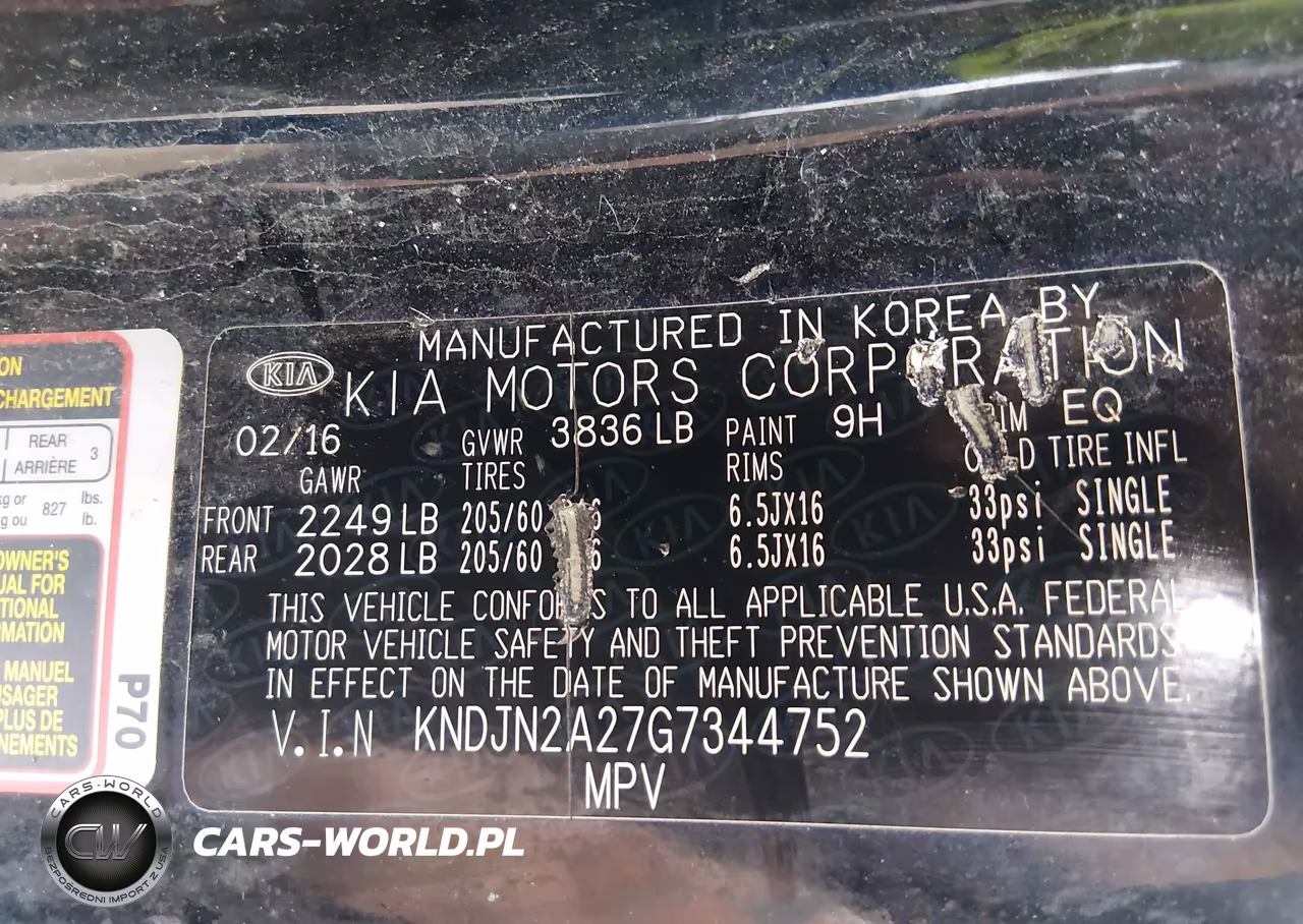 2016 Kia Soul VIN:KNDJN2A27G7344752 - 9