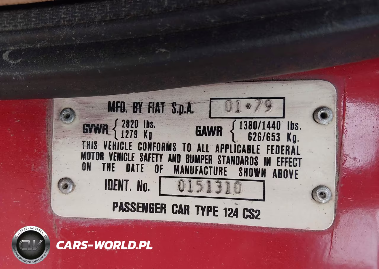 1979 Fiat S12 VIN:0000124CS20151310 - 9