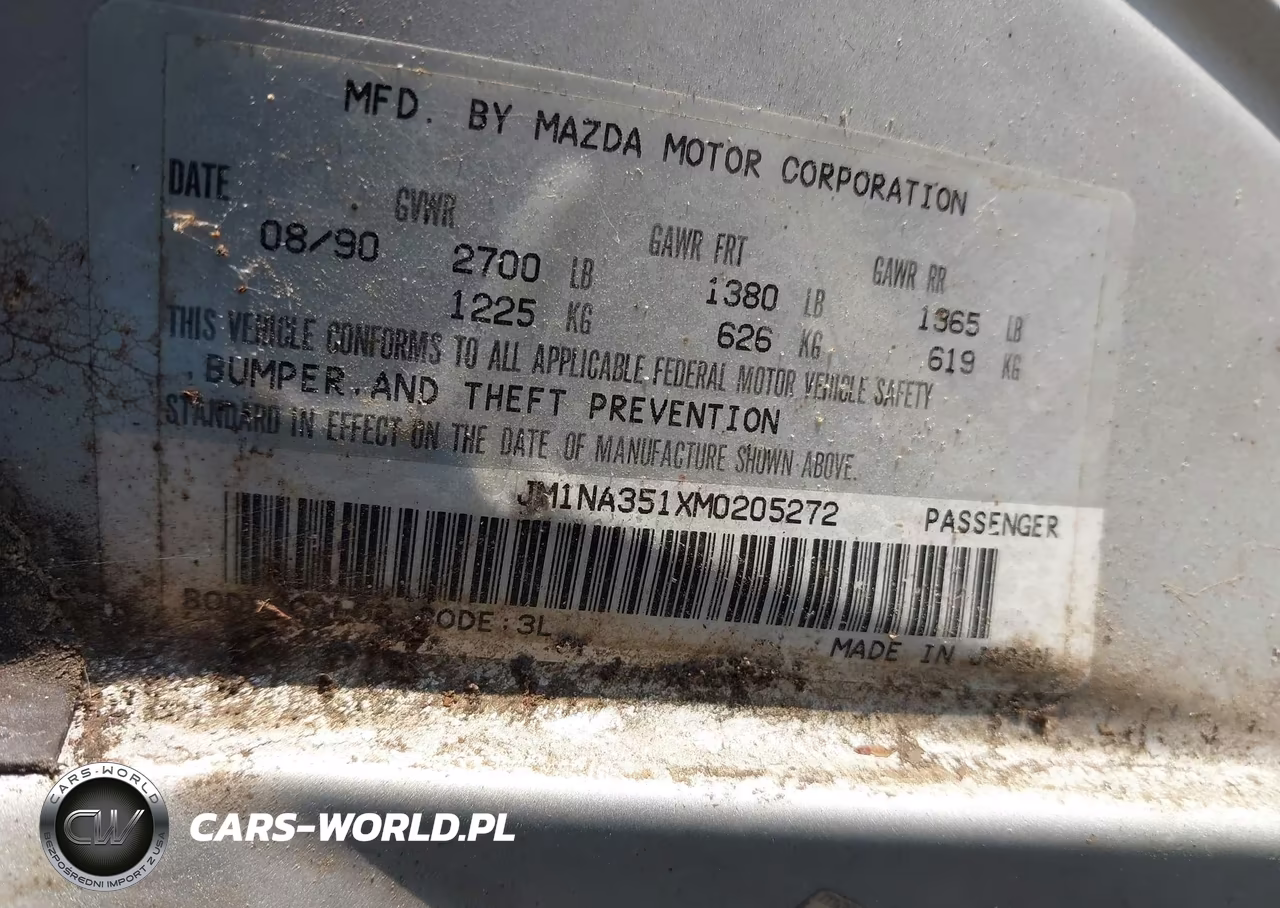 1991 Mazda Mx-5 Miata VIN:JM1NA351XM0205272 - 9
