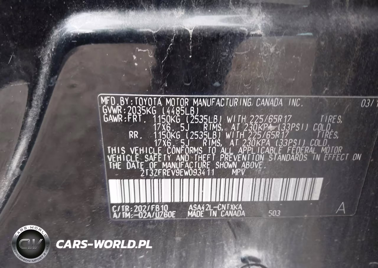 2014 Toyota Rav4 Le VIN:2T3ZFREV9EW093411 - 9