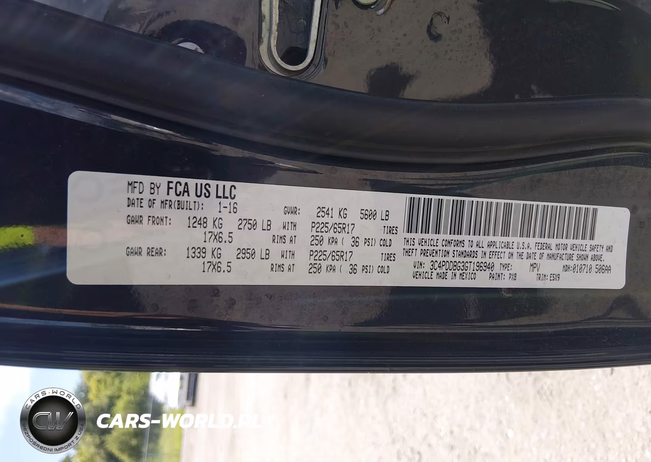 2016 Dodge Journey Sxt VIN:3C4PDDBG3GT196940 - 9