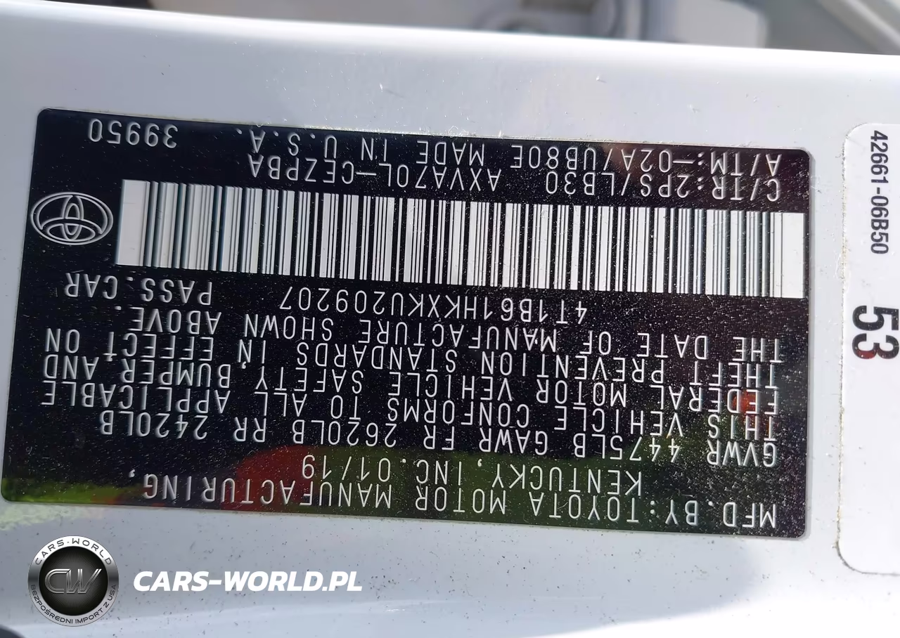 2019 Toyota Camry Xse VIN:4T1B61HKXKU209207 - 9