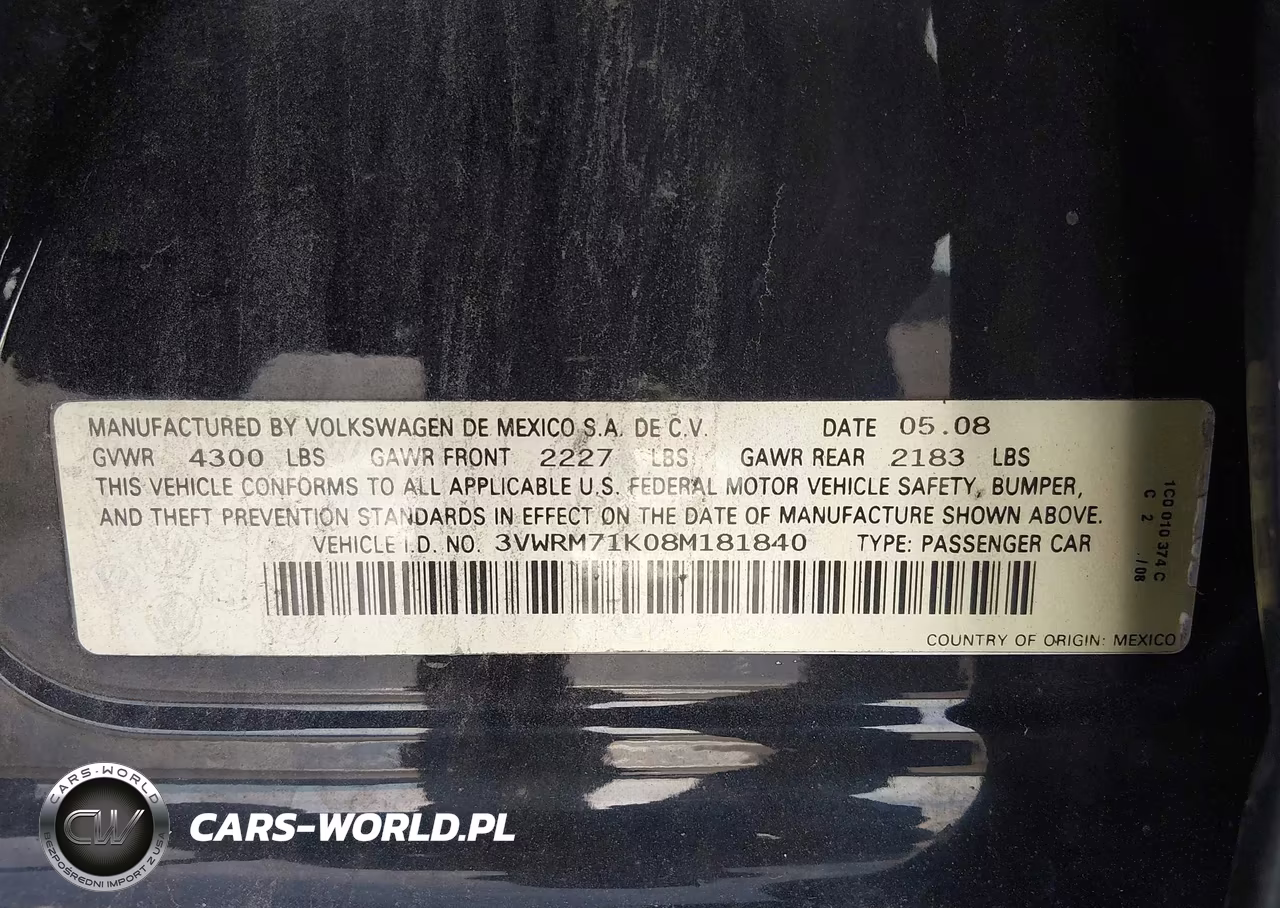 2008 Volkswagen Jetta Se-Sel VIN:3VWRM71K08M181840 - 9
