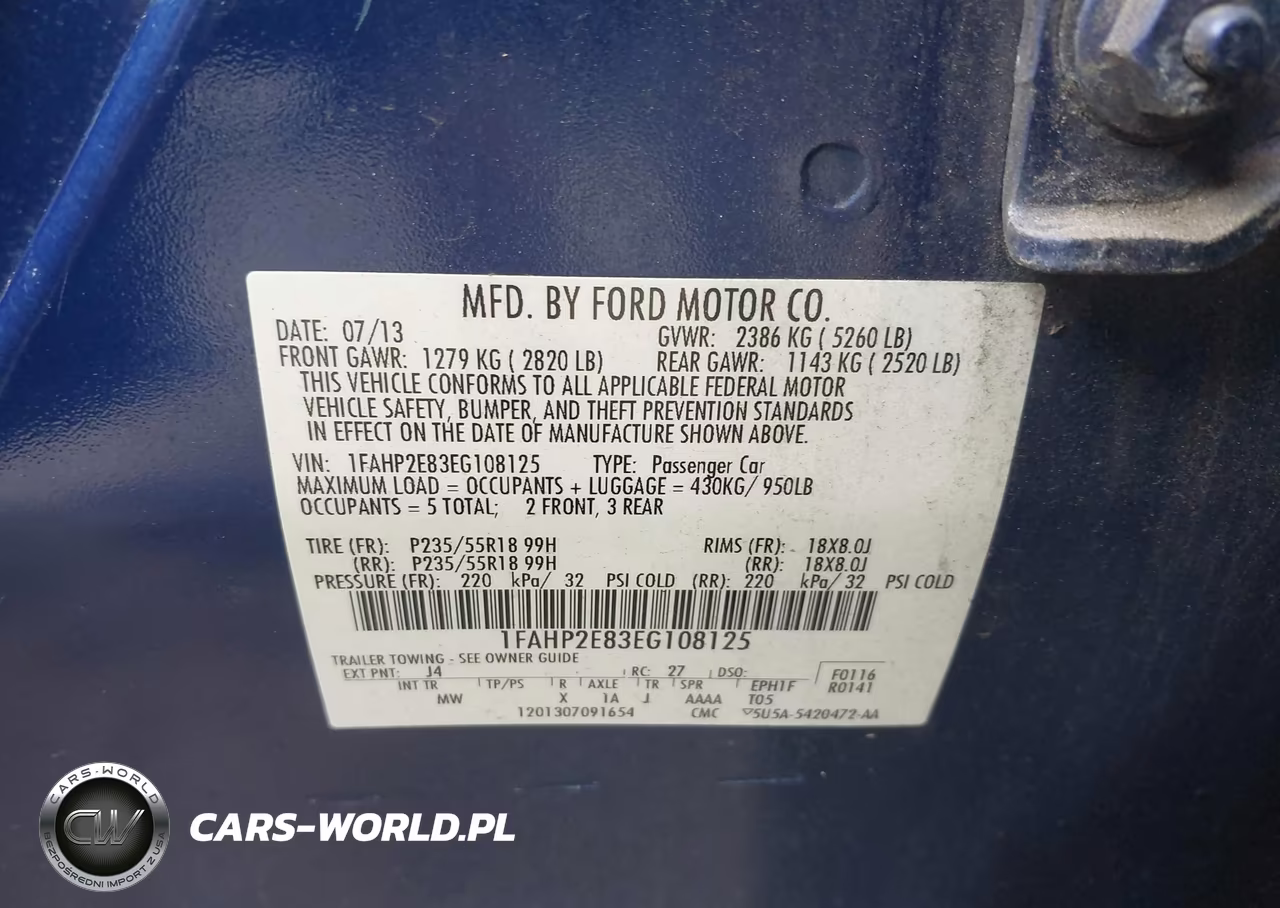 2014 Ford Taurus Sel VIN:1FAHP2E83EG108125 - 9