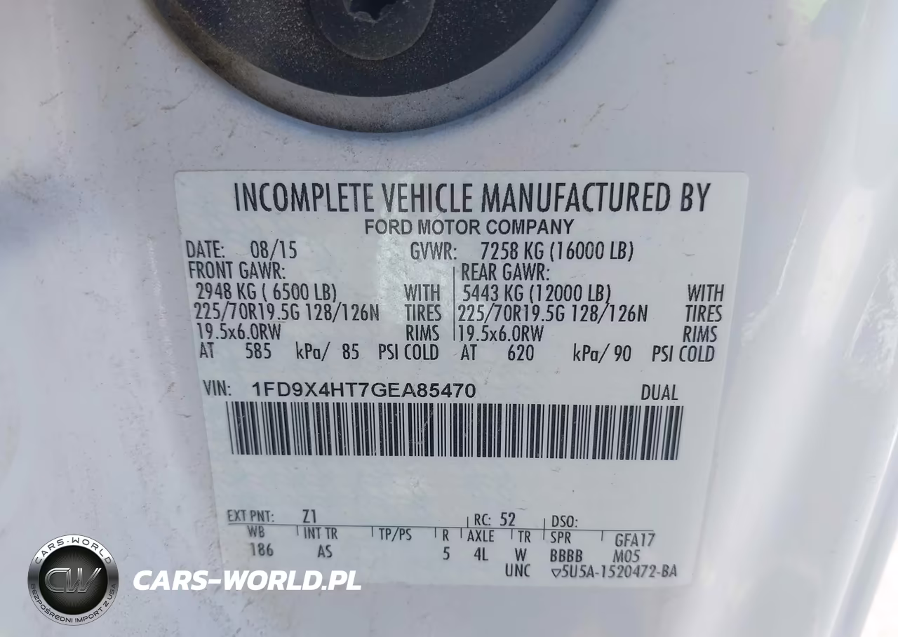 2016 Ford F-450 Chassis Xl VIN:1FD9X4HT7GEA85470 - 9