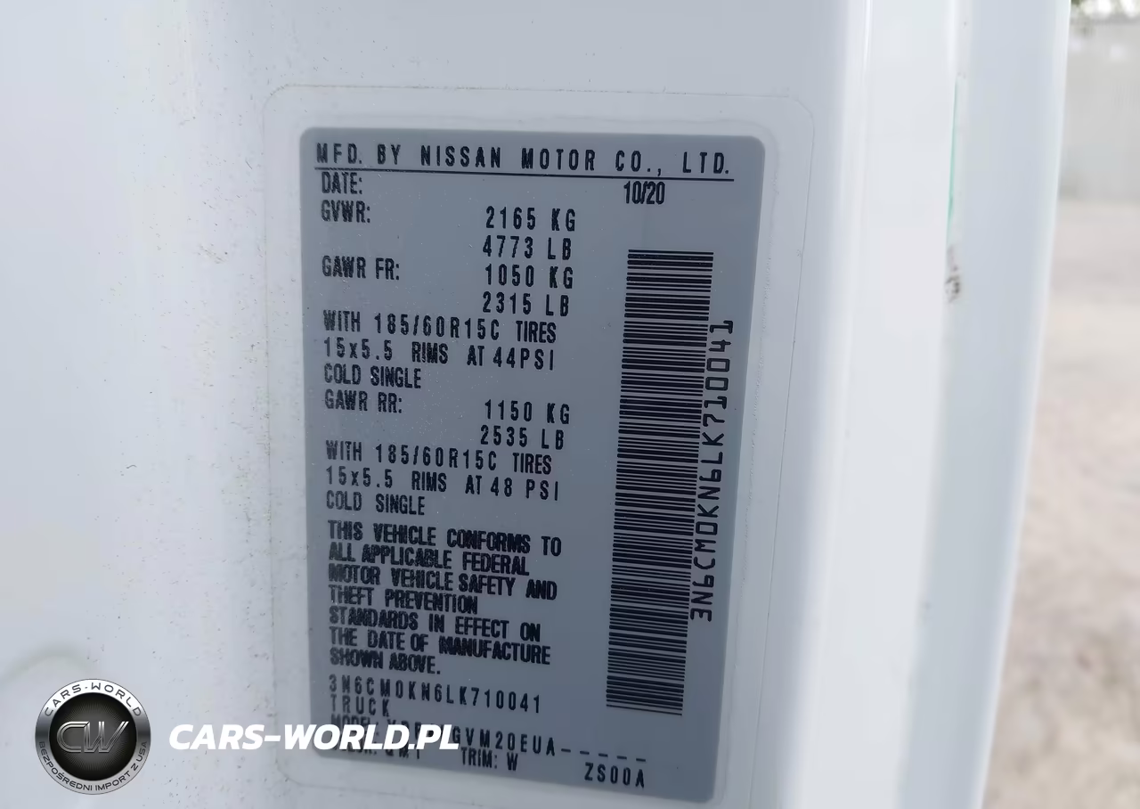 2020 Nissan Nv200 Cargo Sv Xtronic Cvt VIN:3N6CM0KN6LK710041 - 9