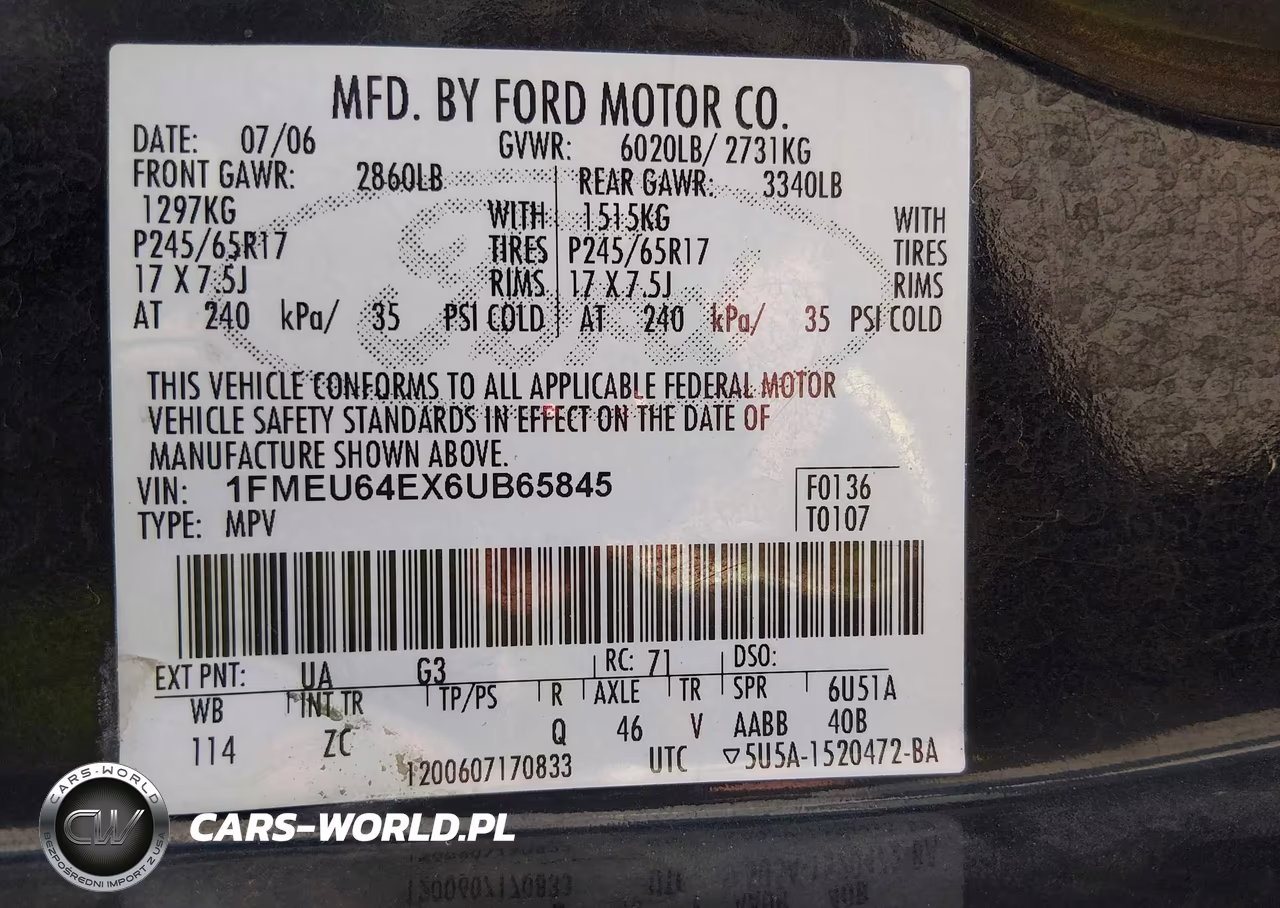 2006 Ford Explorer Eddie Bauer VIN:1FMEU64EX6UB65845 - 9