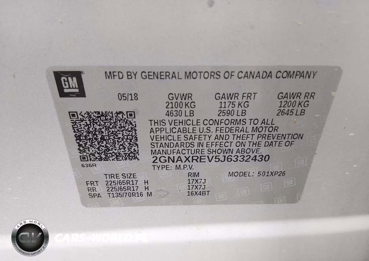 2018 Chevrolet Equinox Ls VIN:2GNAXREV5J6332430 - 9