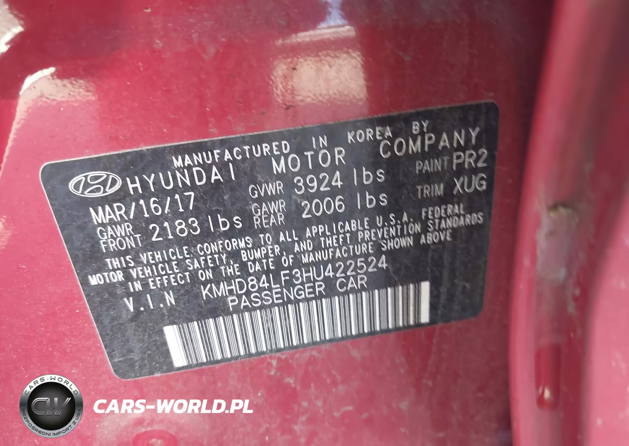 2017 Hyundai Elantra Se VIN:KMHD84LF3HU422524 - 9