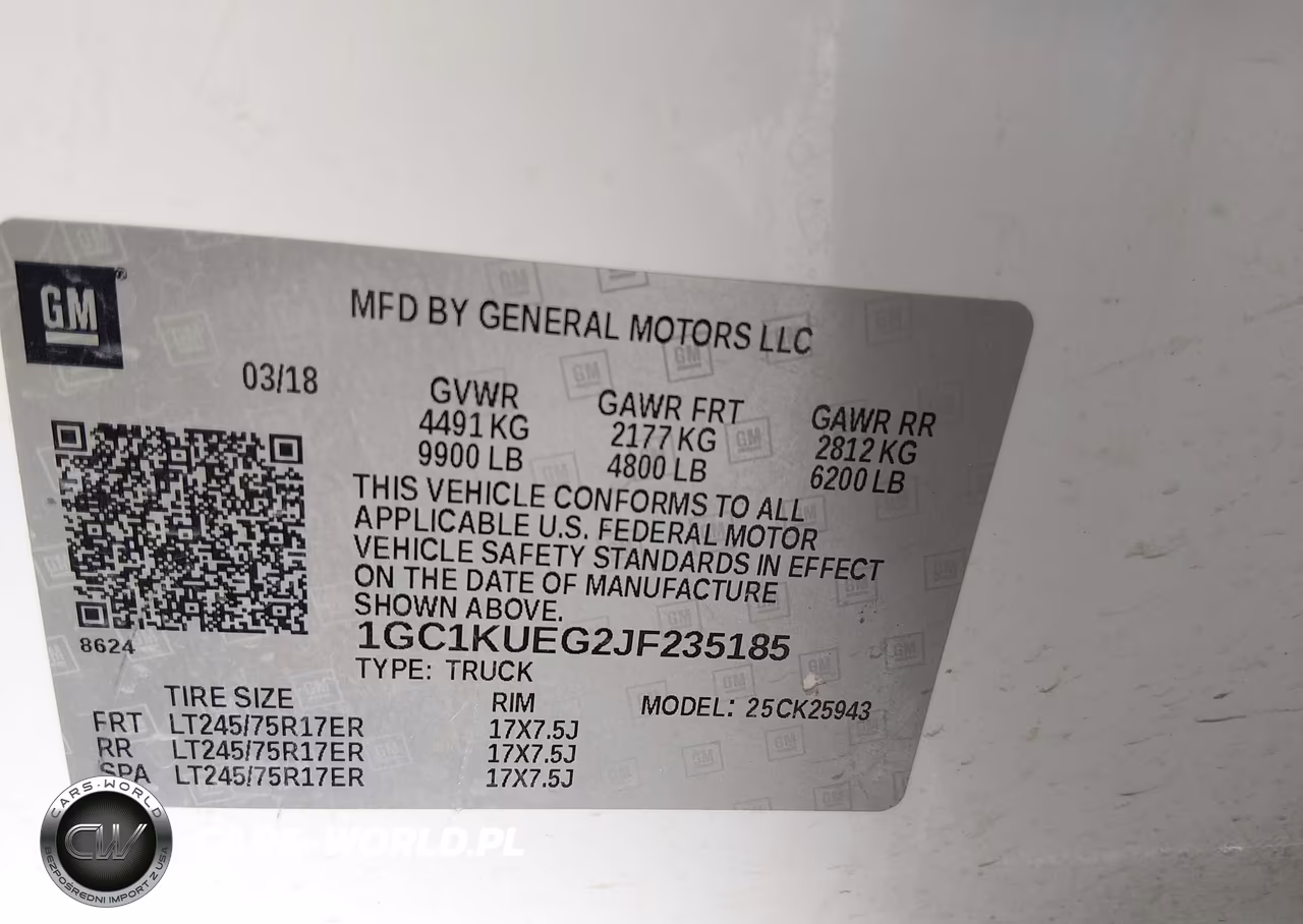 2018 Chevrolet Silverado 2500Hd Wt VIN:1GC1KUEG2JF235185 - 9