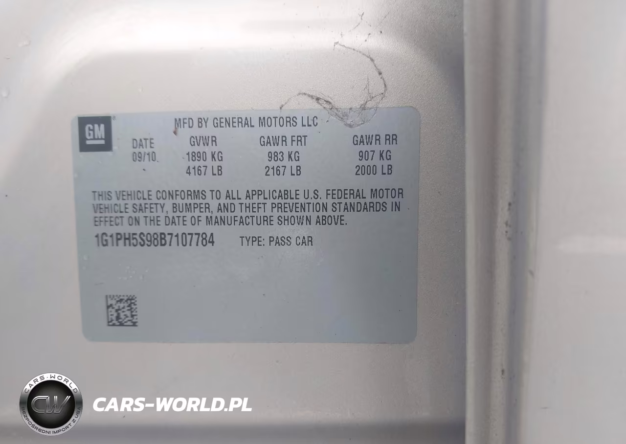 2011 Chevrolet Cruze Ltz VIN:1G1PH5S98B7107784 - 9