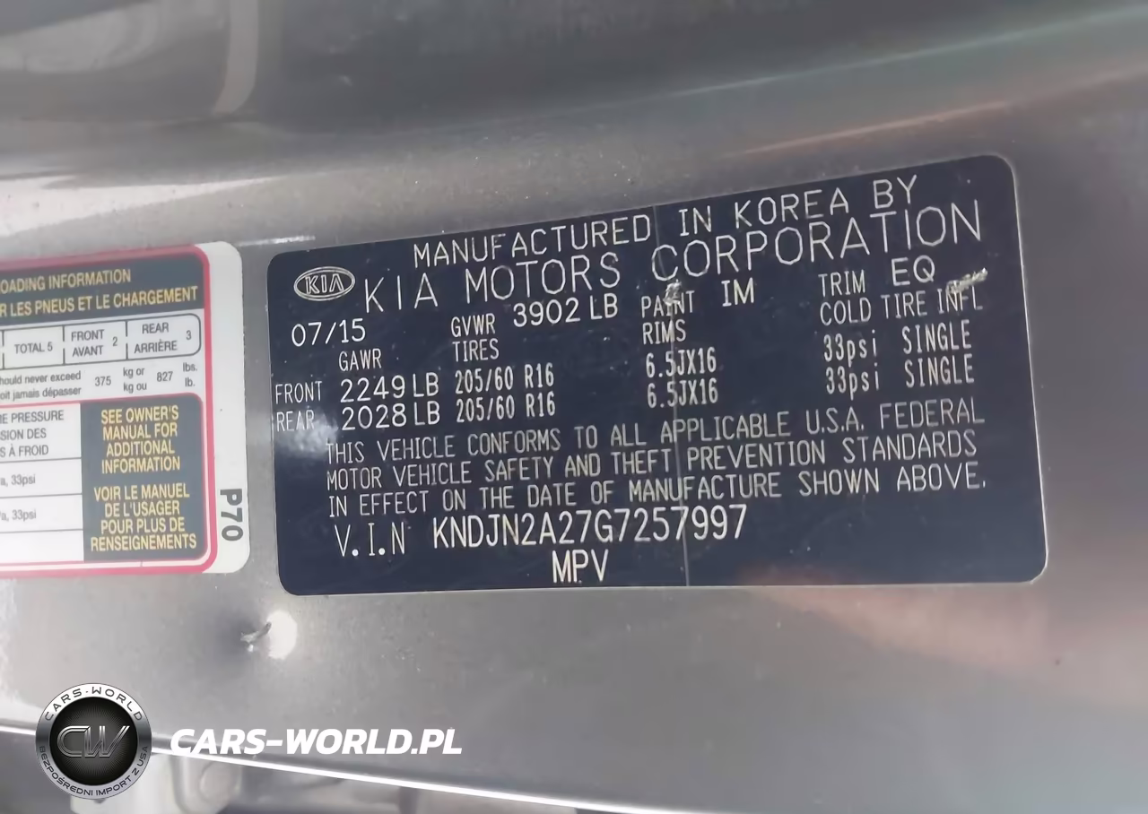 2016 Kia Soul VIN:KNDJN2A27G7257997 - 9