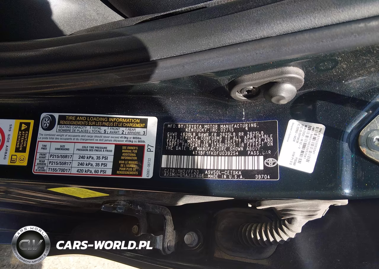 2015 Toyota Camry Se VIN:4T1BF1FK0FU039254 - 9