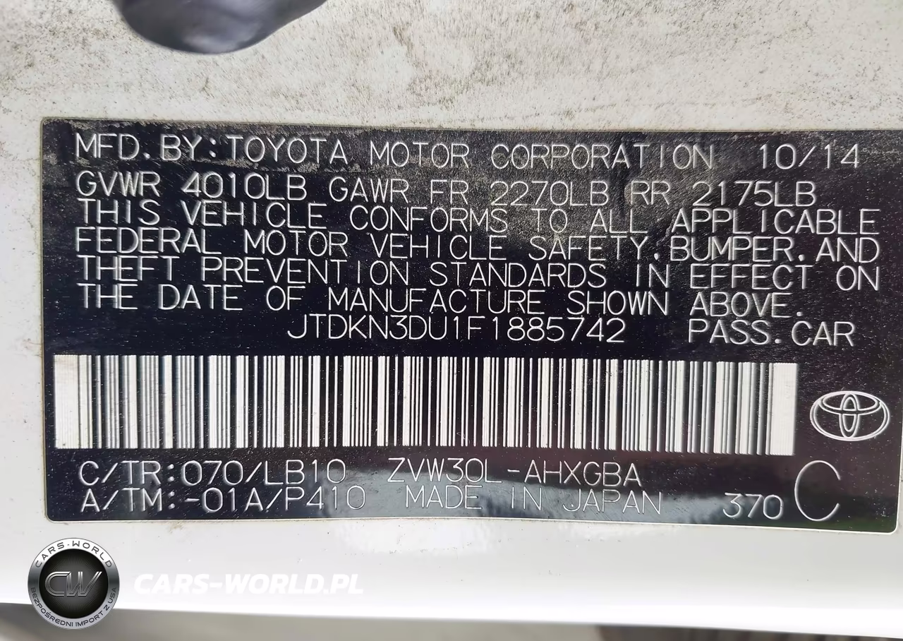2015 Toyota Prius Four VIN:JTDKN3DU1F1885742 - 9