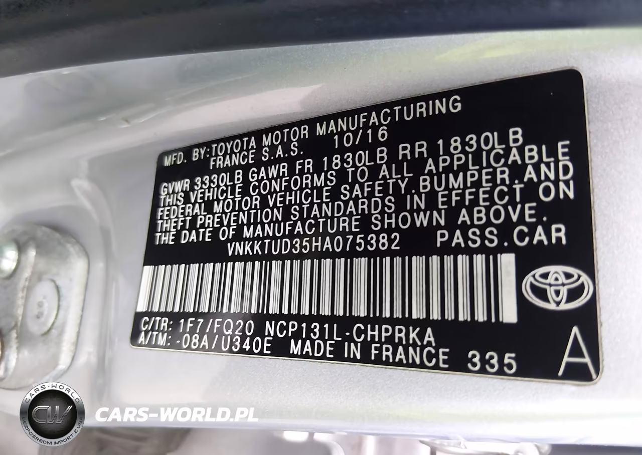 2017 Toyota Yaris L VIN:VNKKTUD35HA075382 - 9