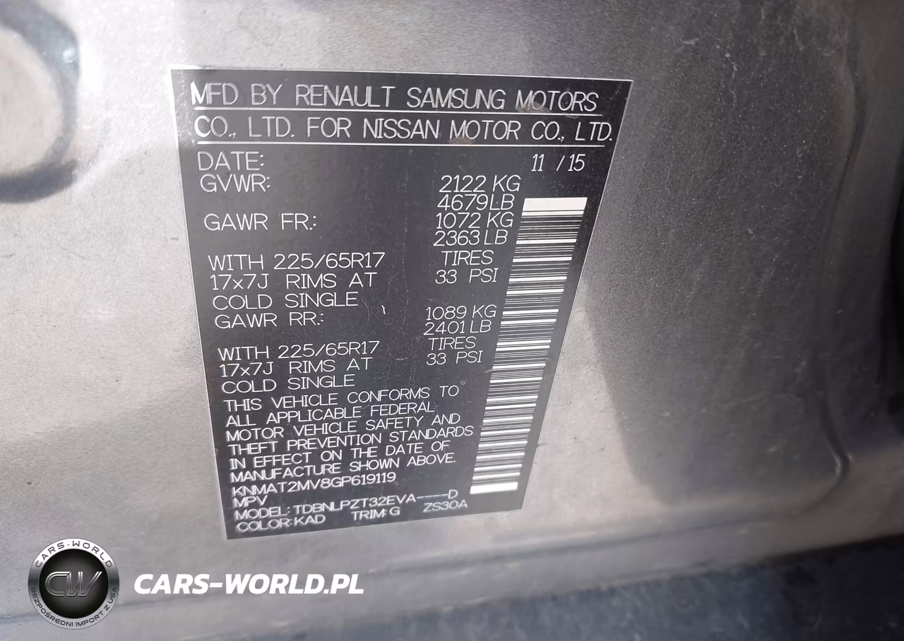 2016 Nissan Rogue S VIN:KNMAT2MV8GP619119 - 9
