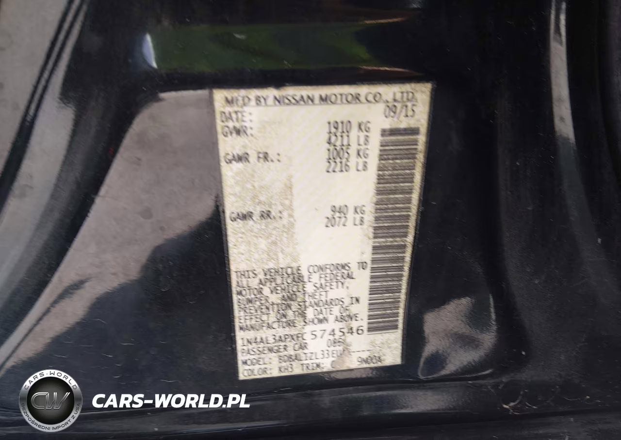 2015 Nissan Altima 2.5 Sv VIN:1N4AL3APXFC574546 - 9