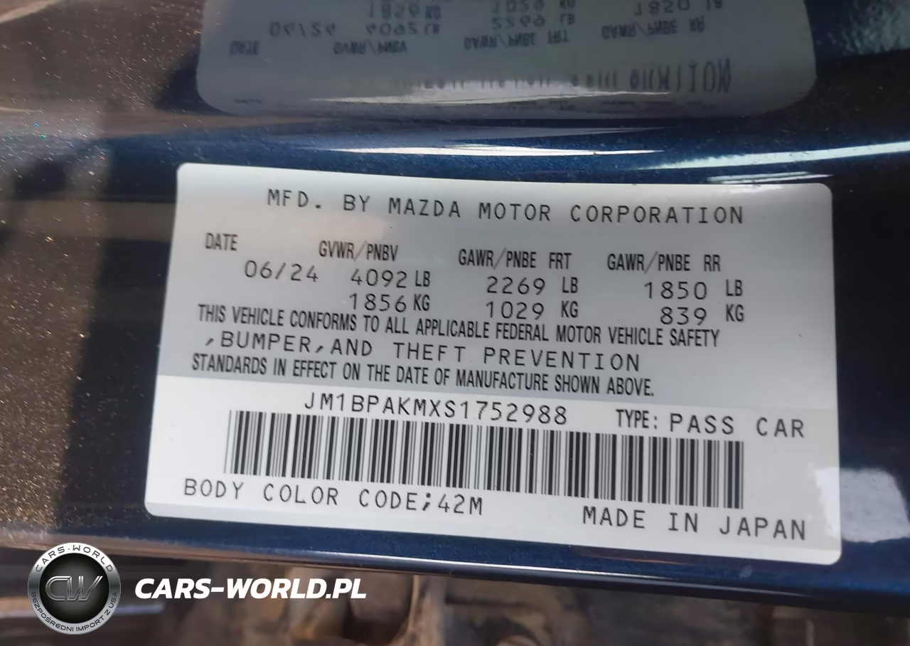 2025 Mazda Mazda3 2.5 S Select Sport VIN:JM1BPAKMXS1752988 - 9