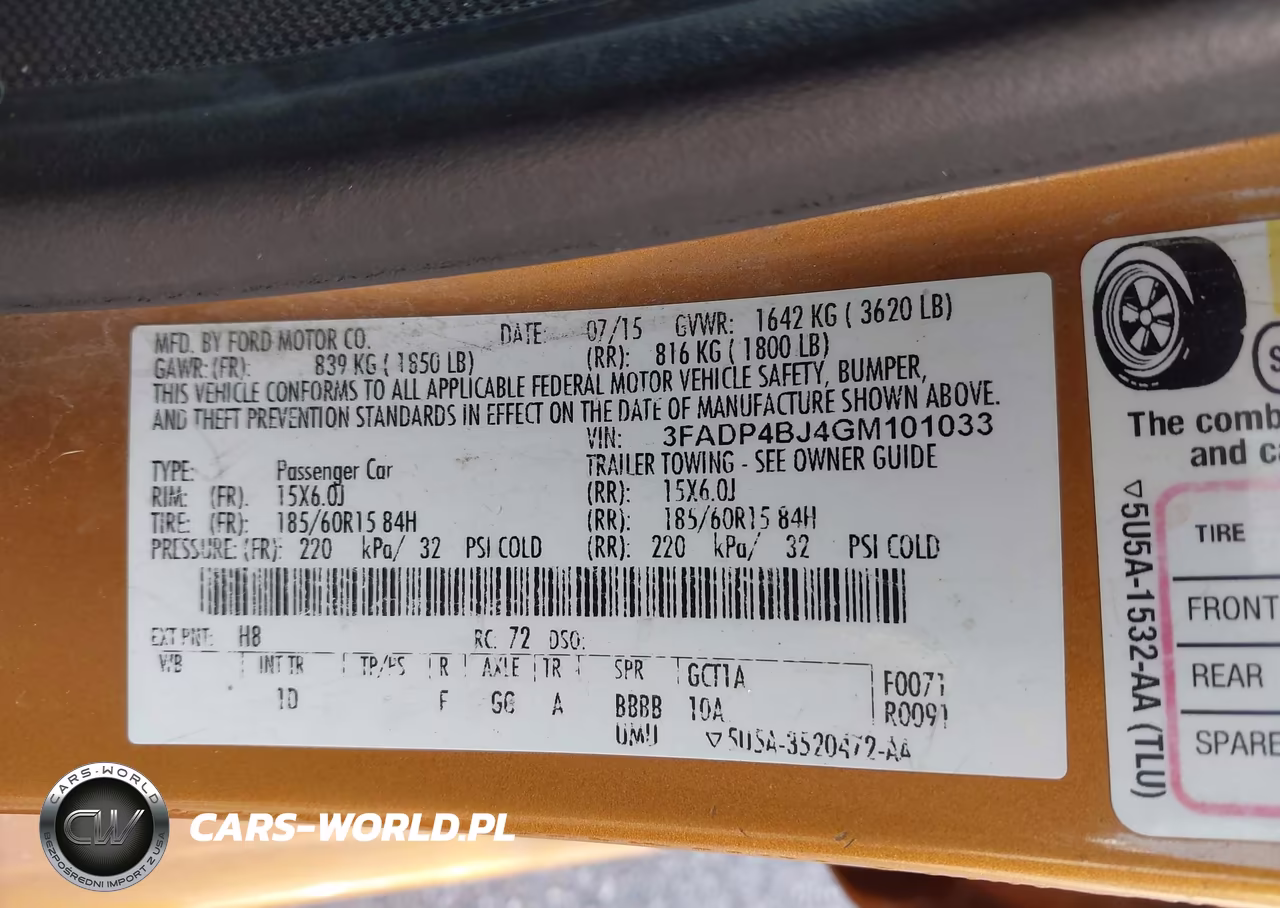2016 Ford Fiesta Se VIN:3FADP4BJ4GM101033 - 9