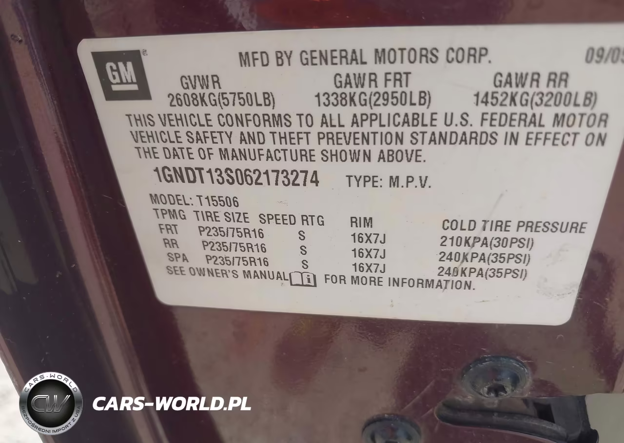 2006 Chevrolet Trailblazer Ls VIN:1GNDT13S062173274 - 9