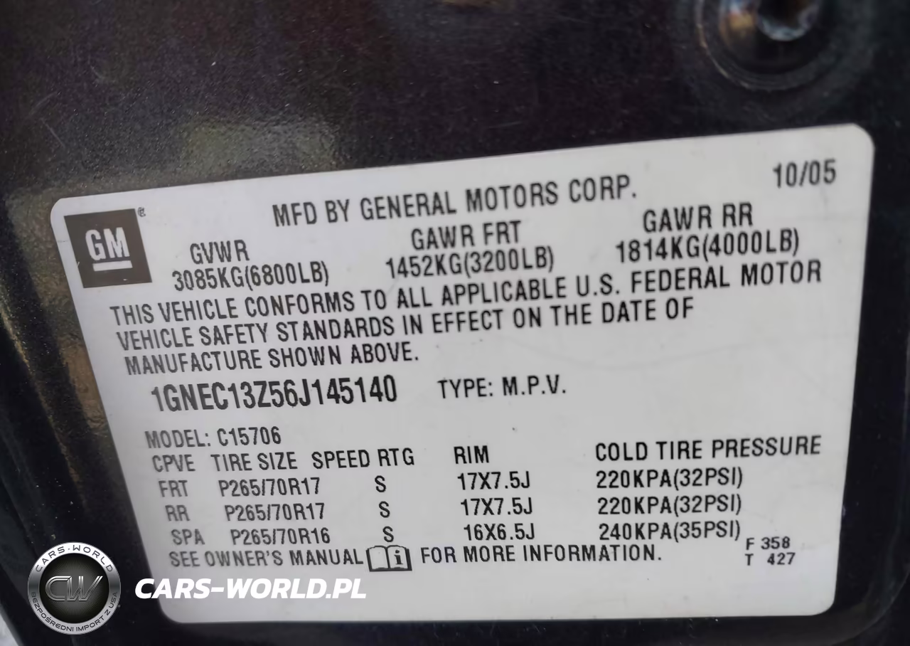 2006 Chevrolet Tahoe Lt VIN:1GNEC13Z56J145140 - 9