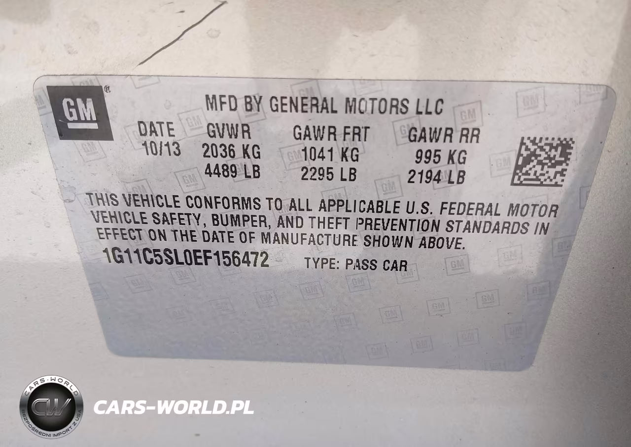 2014 Chevrolet Malibu 1Lt VIN:1G11C5SL0EF156472 - 9