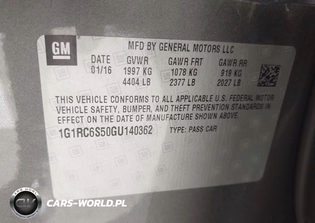 2016 Chevrolet Volt Lt VIN:1G1RC6S50GU140362 - 9