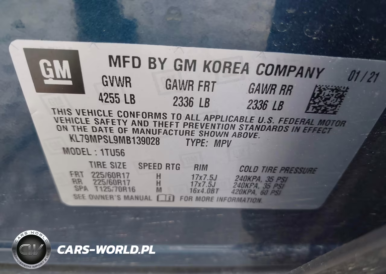 2021 Chevrolet Trailblazer Fwd Lt VIN:KL79MPSL9MB139028 - 9
