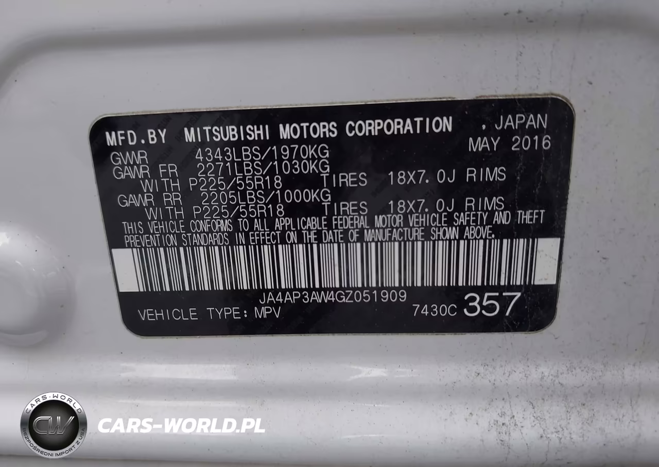2016 Mitsubishi Outlander Sport 2.4 Es VIN:JA4AP3AW4GZ051909 - 9