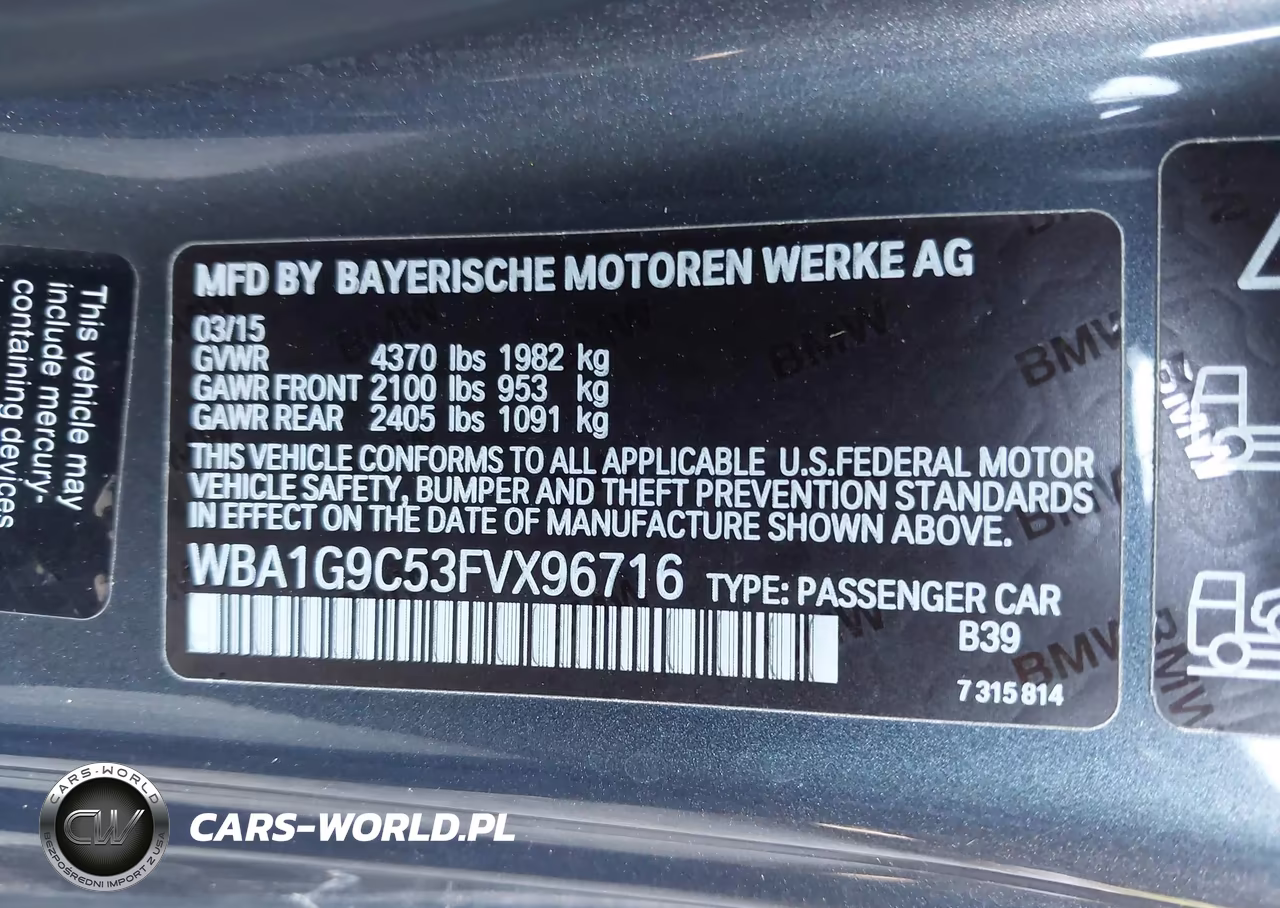 2015 BMW 228I VIN:WBA1G9C53FVX96716 - 9