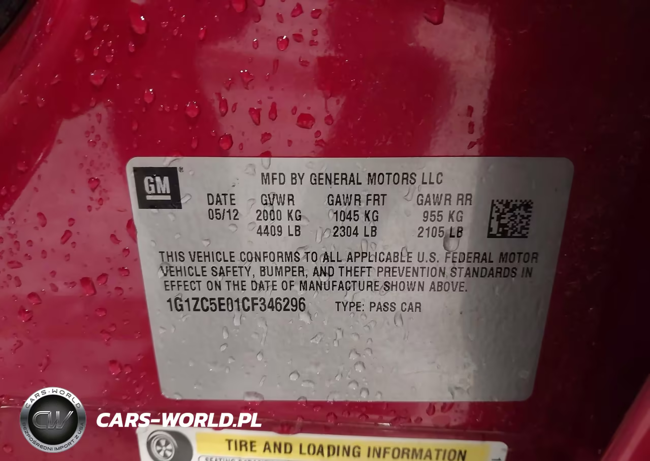 2012 Chevrolet Malibu 1Lt VIN:1G1ZC5E01CF346296 - 9