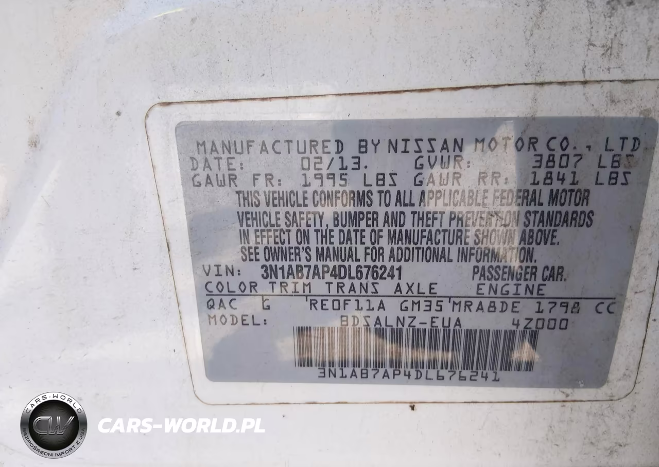 2013 Nissan Sentra Fe+ Sv VIN:3N1AB7AP4DL676241 - 9