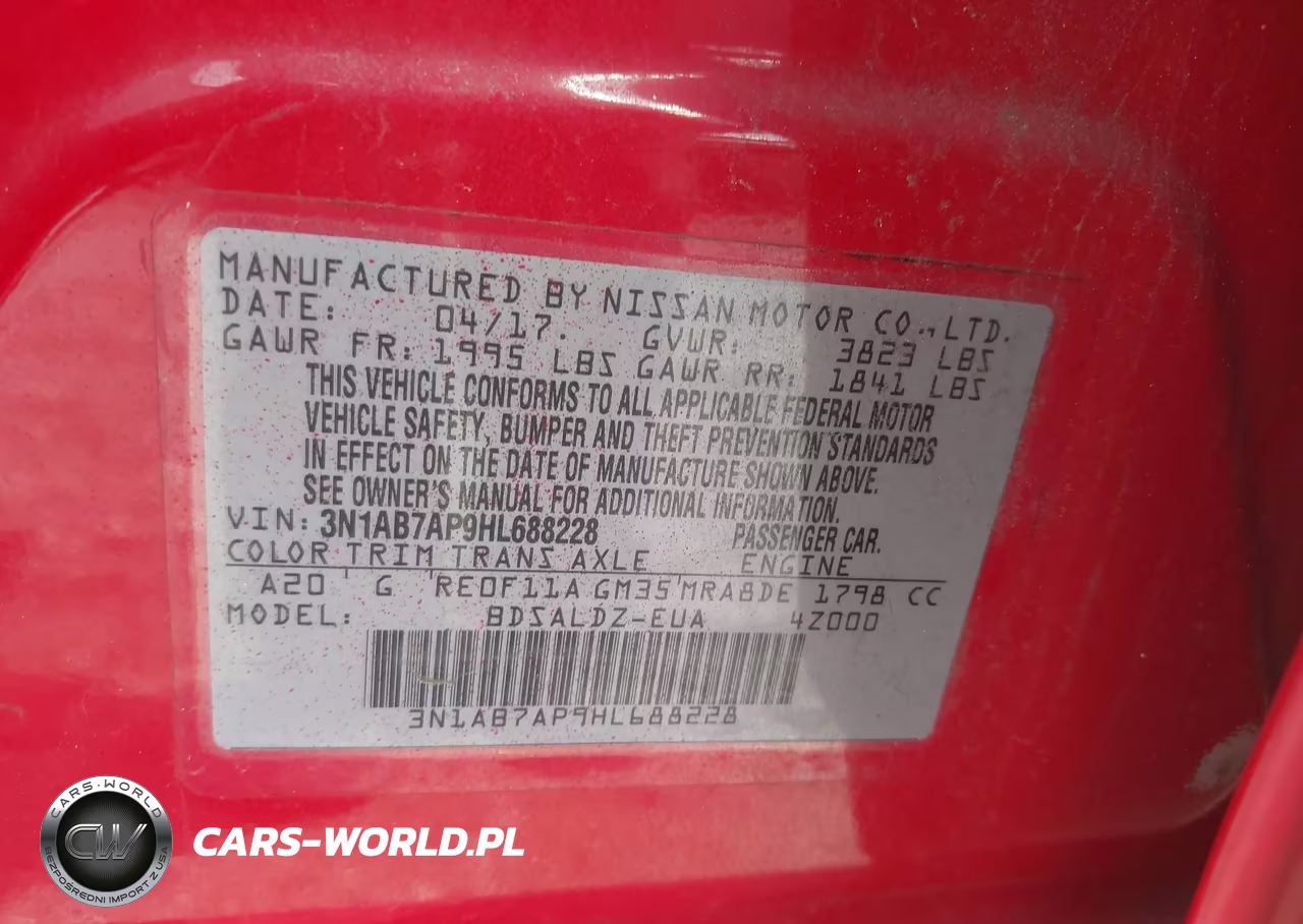 2017 Nissan Sentra Sv VIN:3N1AB7AP9HL688228 - 9