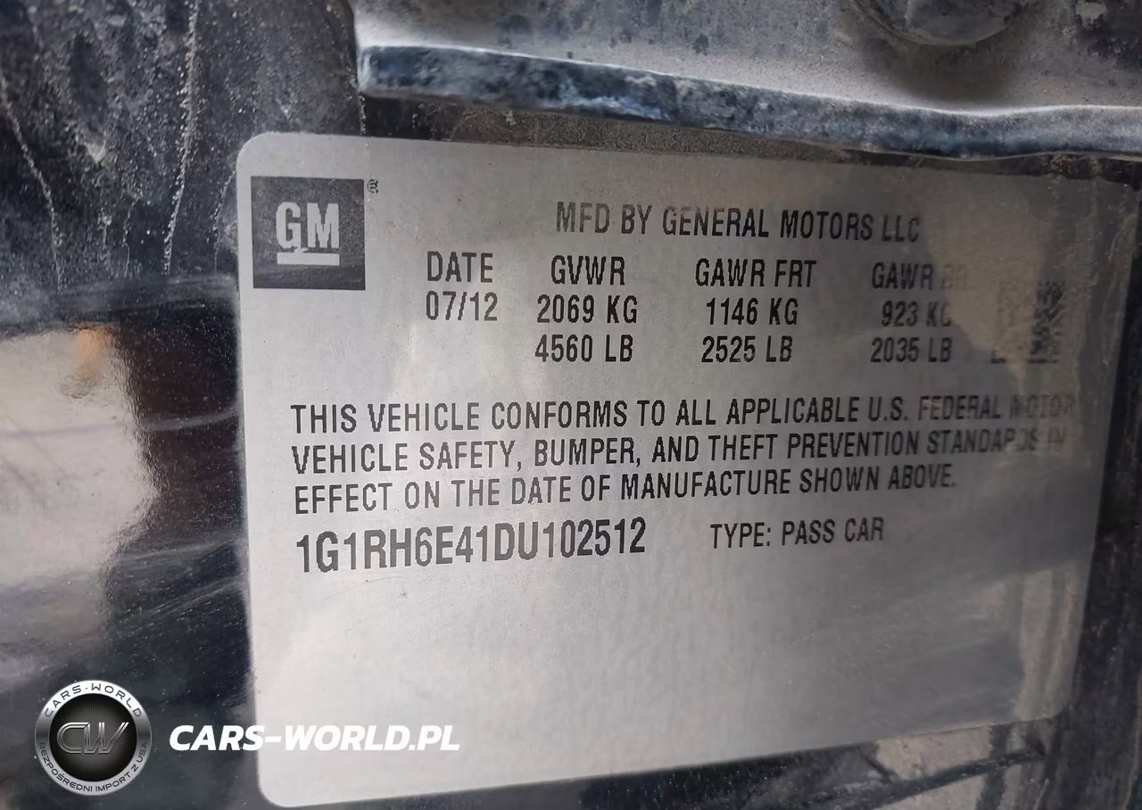 2013 Chevrolet Volt VIN:1G1RH6E41DU102512 - 9