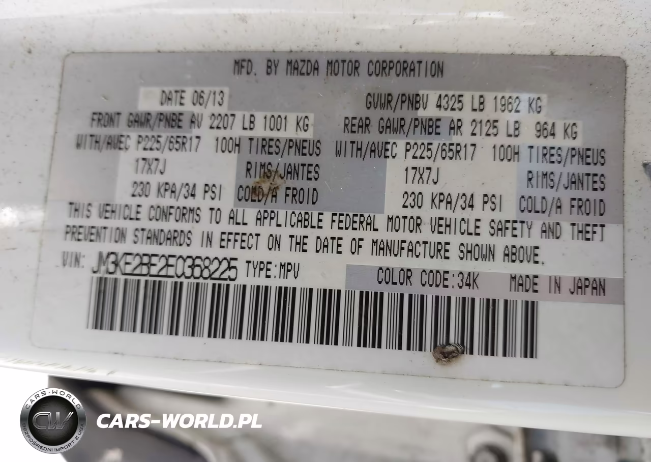 2014 Mazda Cx-5 Sport VIN:JM3KE2BE2E0368225 - 9