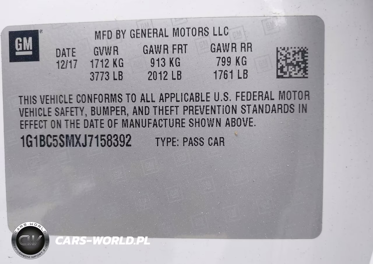 2018 Chevrolet Cruze Ls Auto VIN:1G1BC5SMXJ7158392 - 9