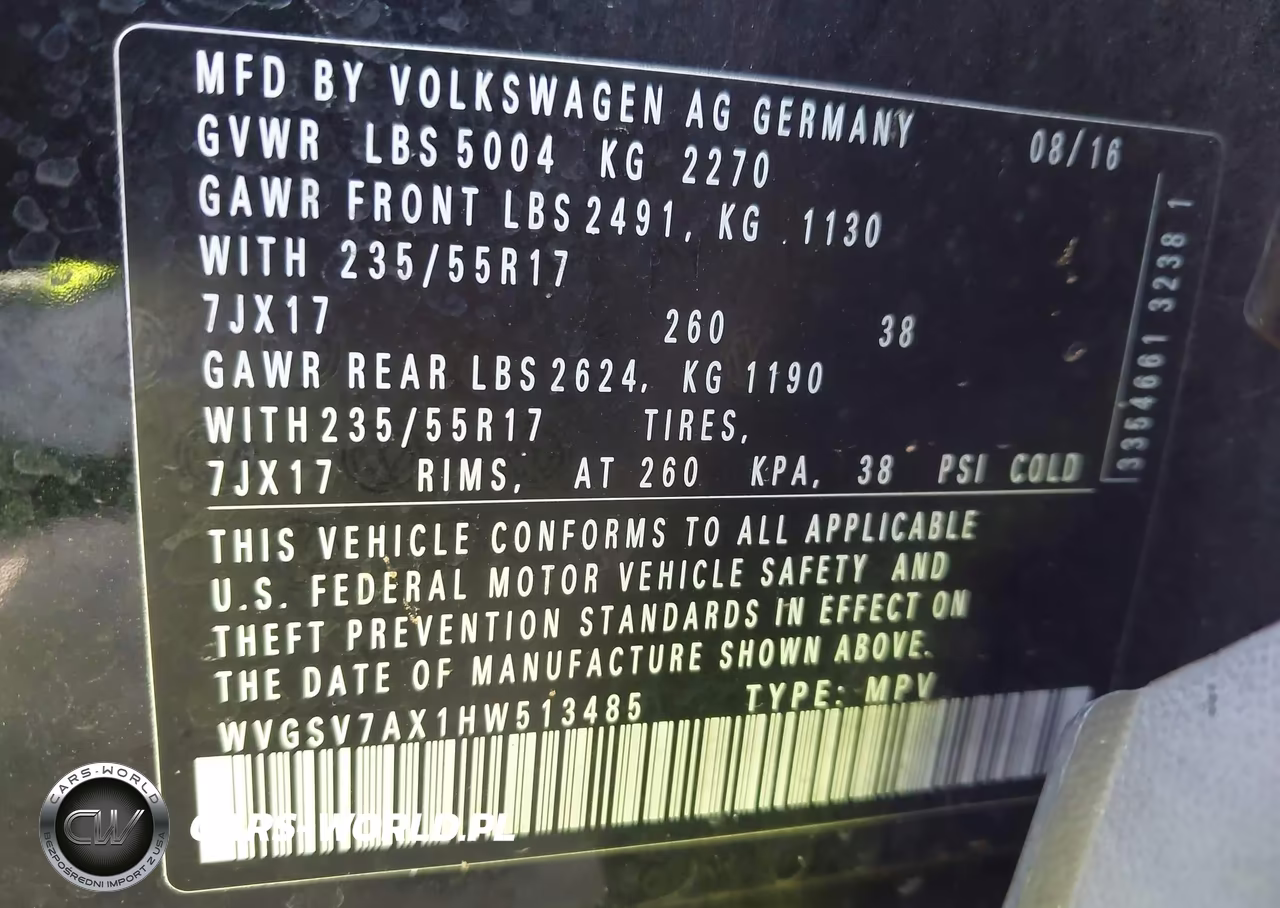 2017 Volkswagen Tiguan 2.0T Wolfsburg Edition VIN:WVGSV7AX1HW513485 - 9