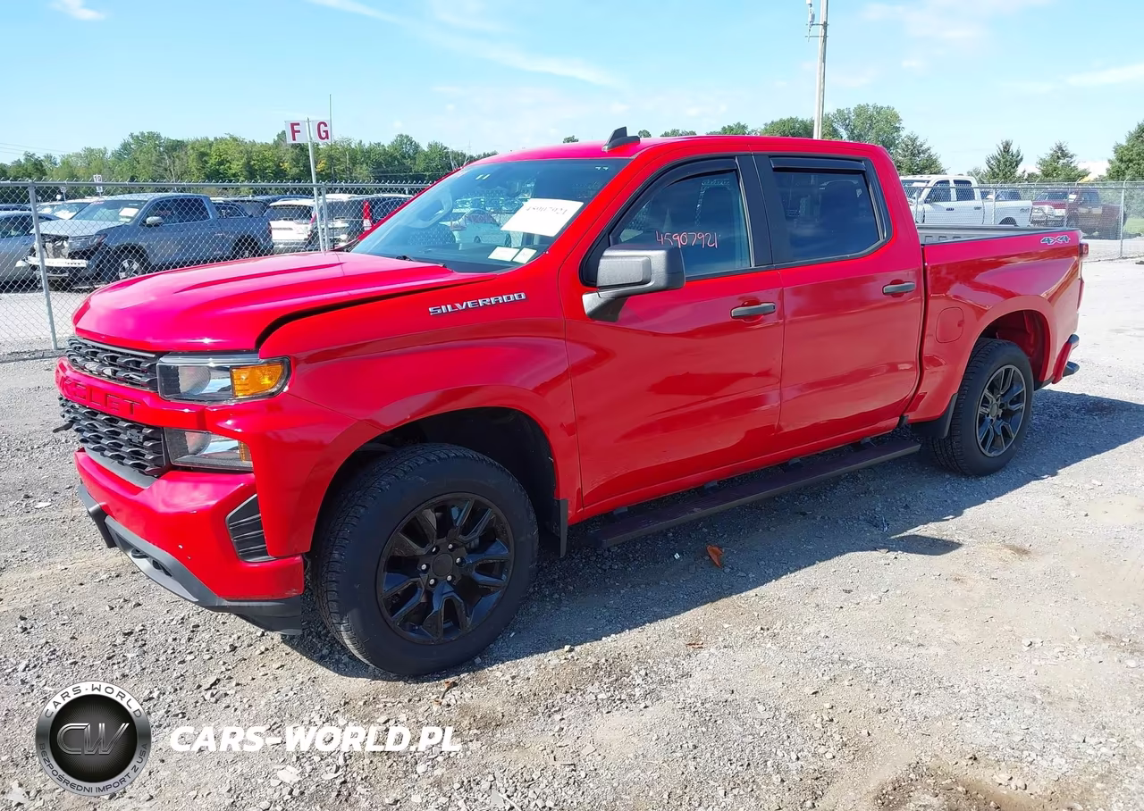 2020 Chevrolet Silverado 1500 4Wd Short Bed Custom VIN:3GCPYBEK9LG250527 - 2