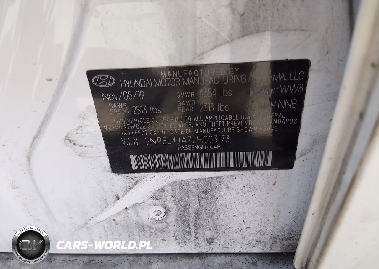 2020 Hyundai Sonata Sel VIN:5NPEL4JA7LH003173 - 9
