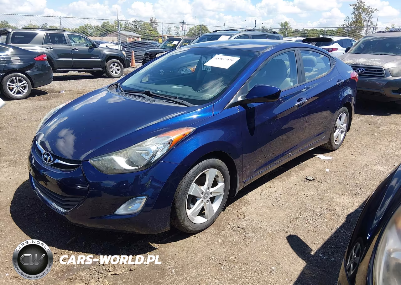 2013 Hyundai Elantra Gls VIN:5NPDH4AE2DH419939 - 2
