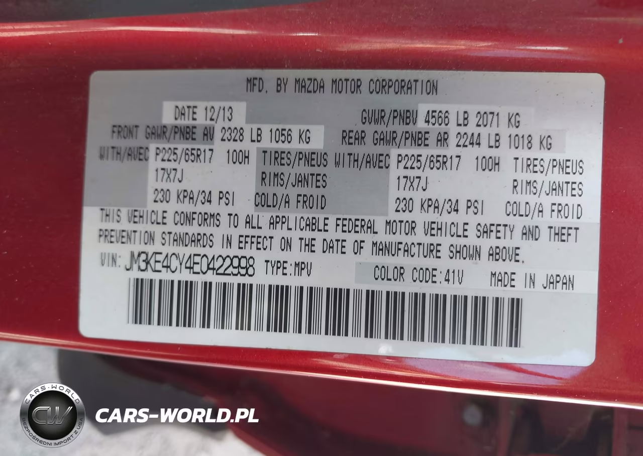 2014 Mazda Cx-5 Touring VIN:JM3KE4CY4E0422998 - 9