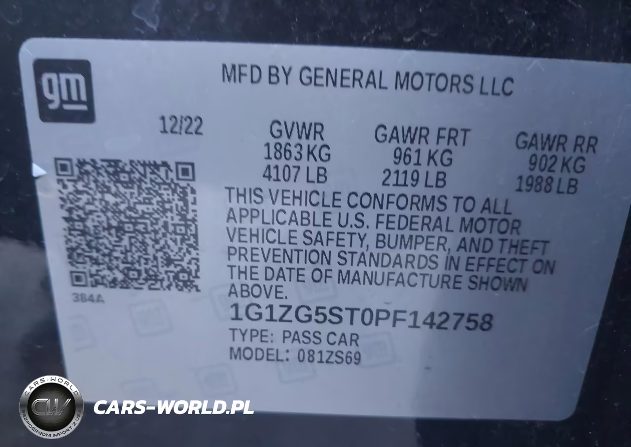 2023 Chevrolet Malibu Fwd Rs VIN:1G1ZG5ST0PF142758 - 9