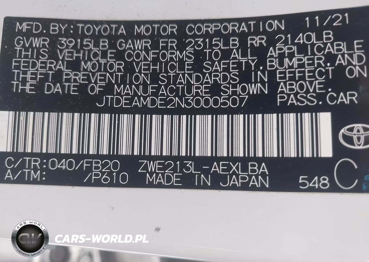 2022 Toyota Corolla Hybrid Le VIN:JTDEAMDE2N3000507 - 9