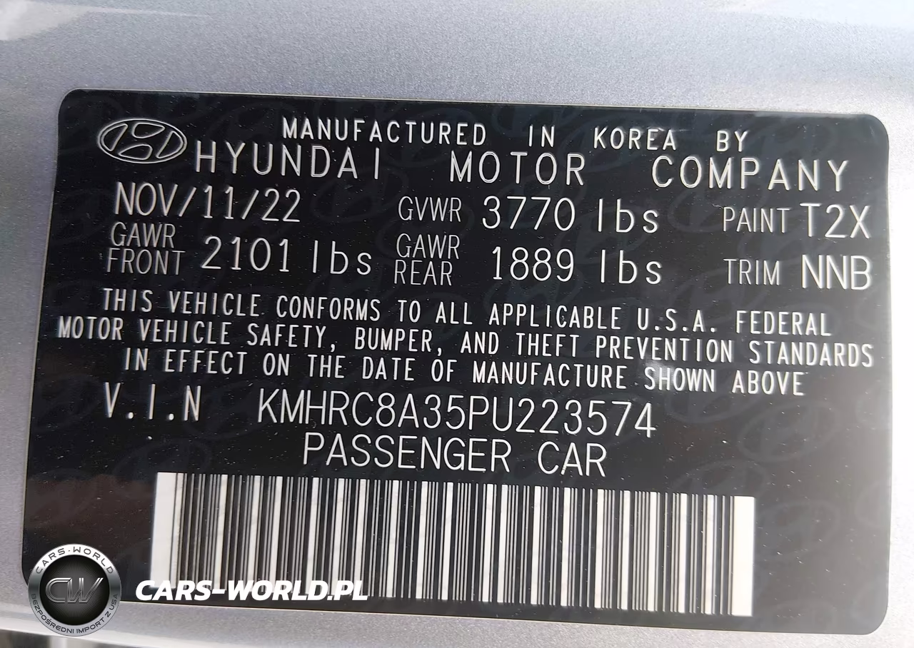 2023 Hyundai Venue Sel VIN:KMHRC8A35PU223574 - 9