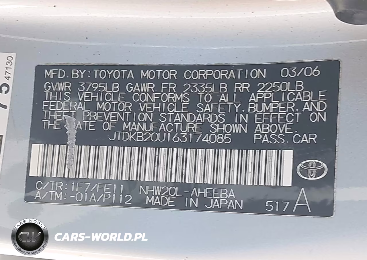 2006 Toyota Prius VIN:JTDKB20U163174085 - 9