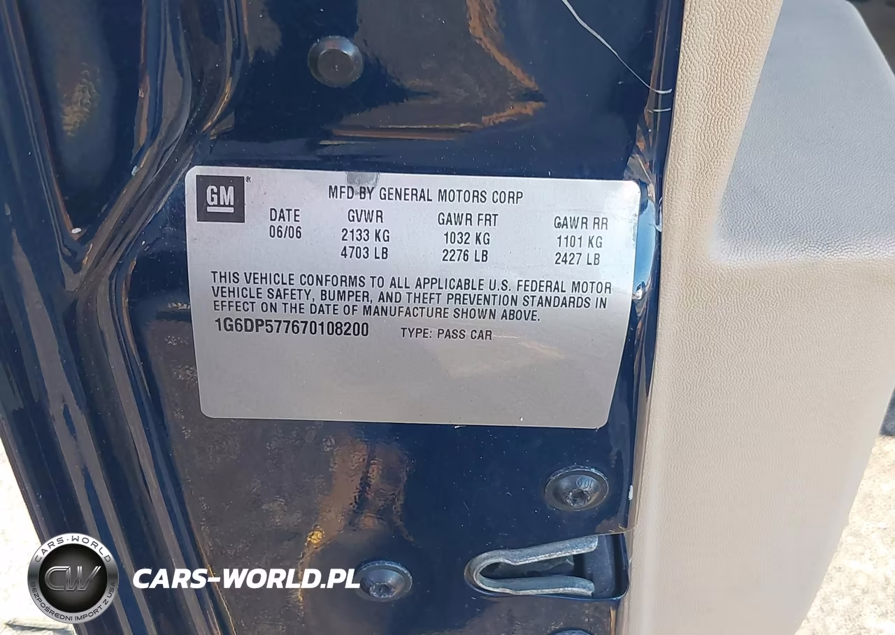 2007 Cadillac Cts Base W-1Sb VIN:1G6DP577670108200 - 9