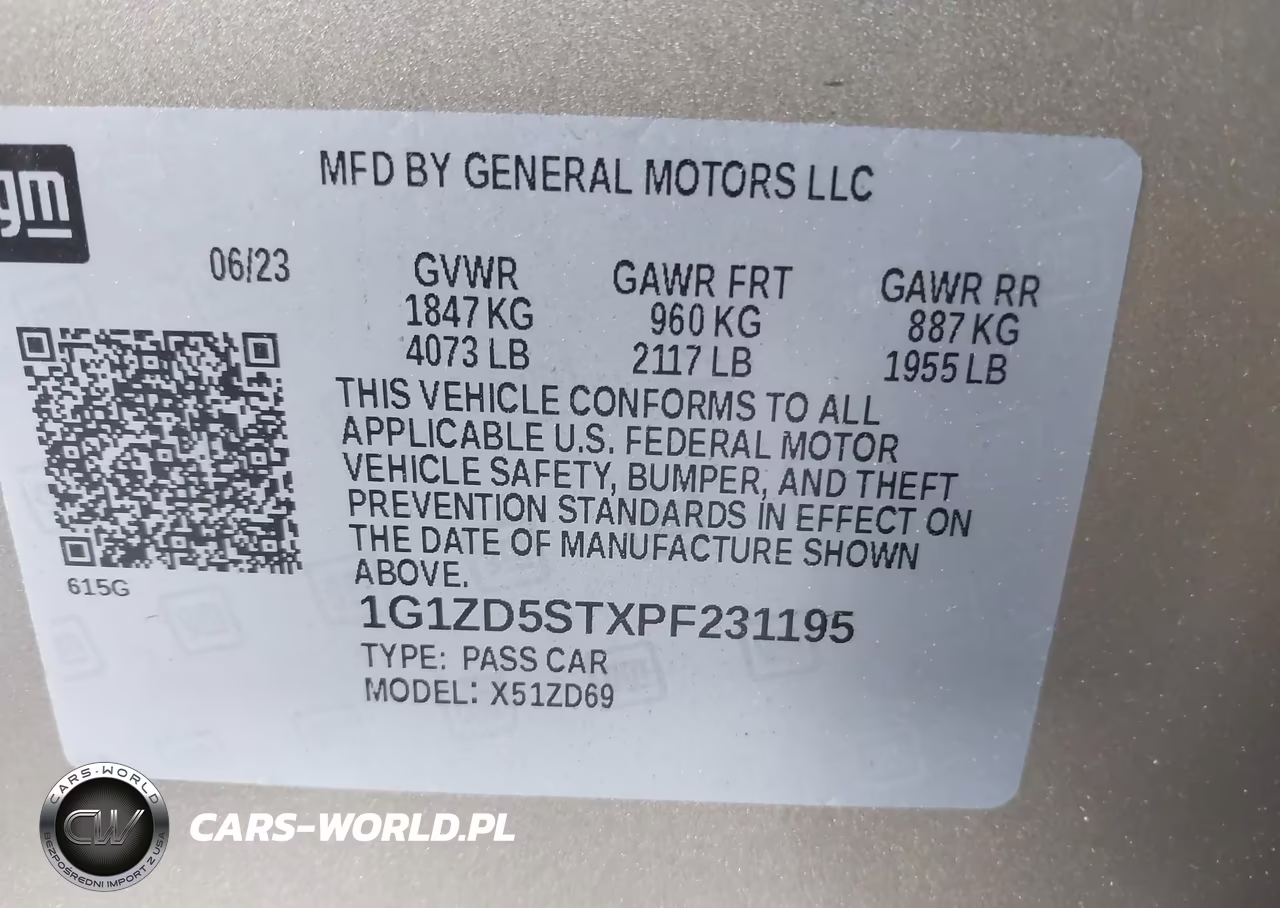 2023 Chevrolet Malibu Fwd 1Lt VIN:1G1ZD5STXPF231195 - 9
