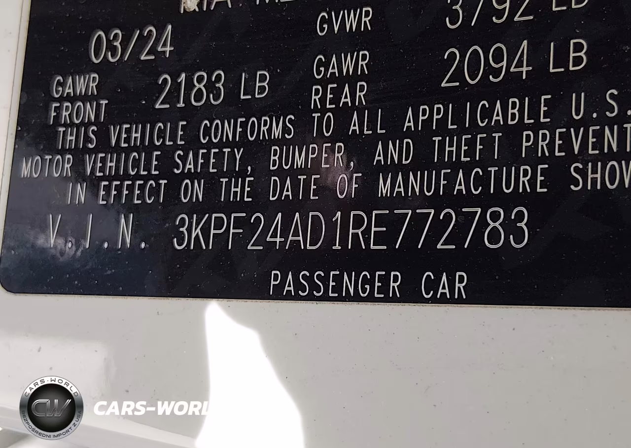 2024 Kia Forte Lxs VIN:3KPF24AD1RE772783 - 9