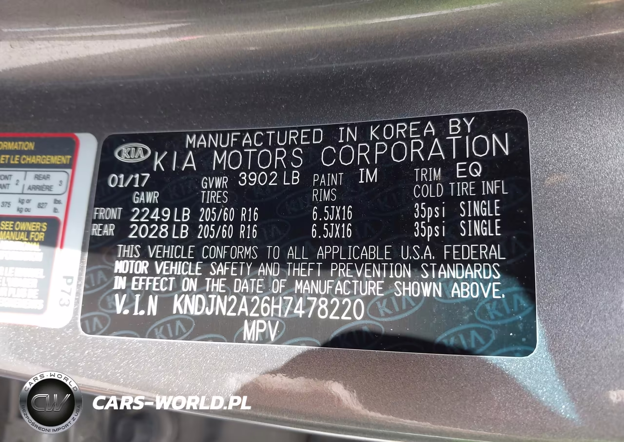2017 Kia Soul VIN:KNDJN2A26H7478220 - 9