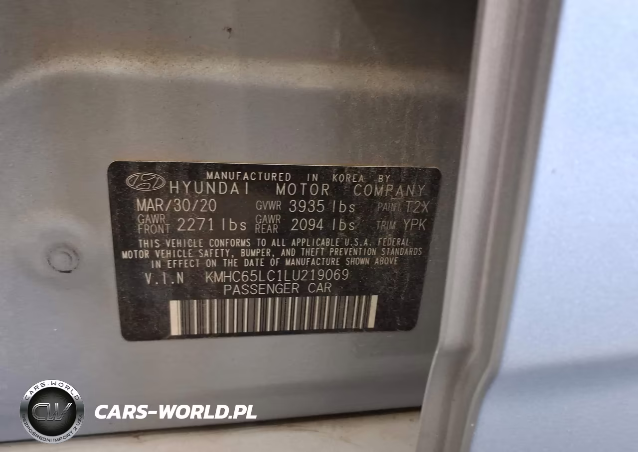 2020 Hyundai Ioniq Hybrid Blue VIN:KMHC65LC1LU219069 - 9